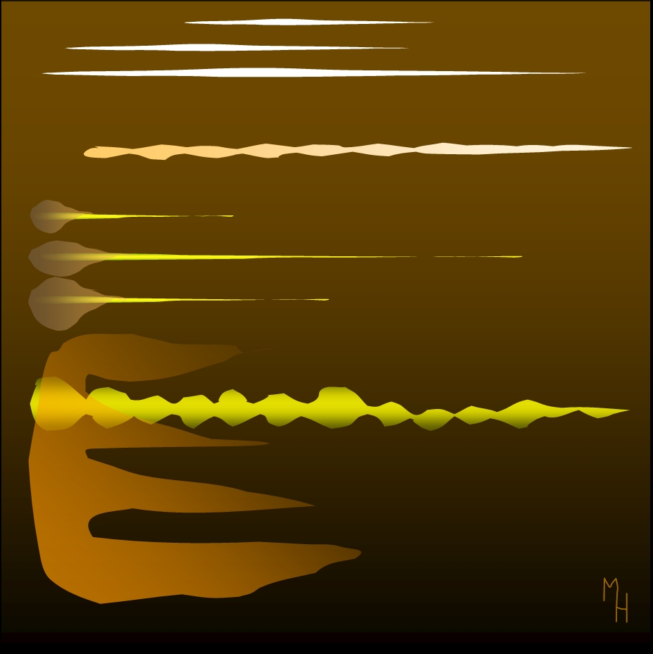Michael Haverkamp: Music Graphics of the sound of a singing bowl [Klangschale] from Nepal, 2003. 