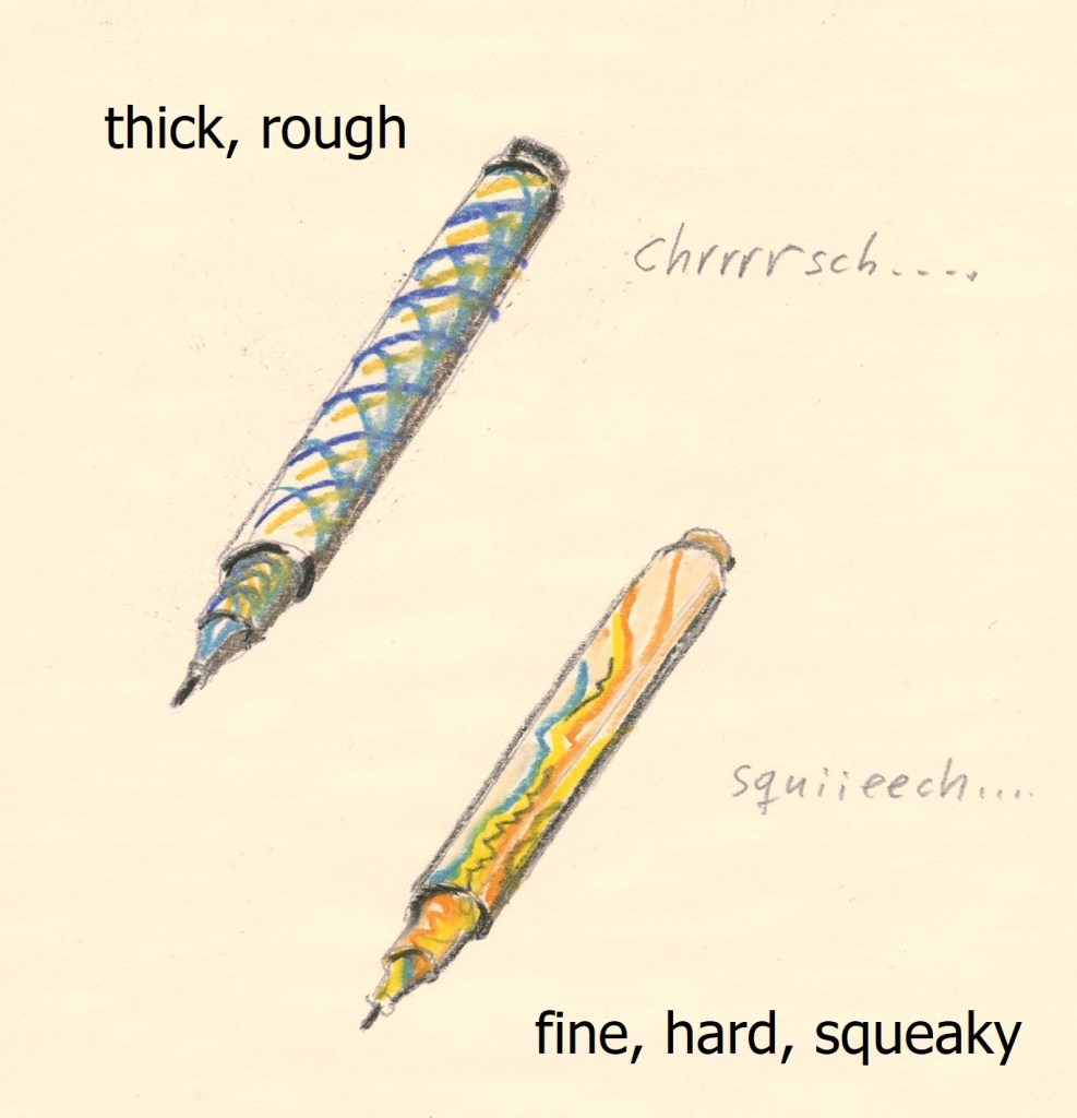 Pen design with visual reference to the writing sound, Michael Haverkamp, 2020.